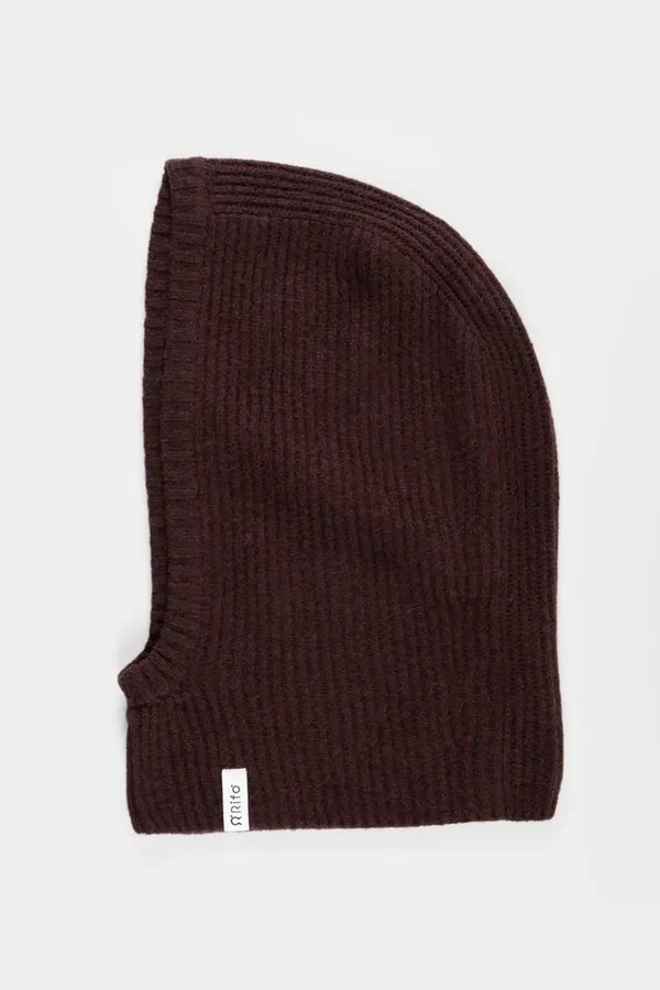 Cagoule en cachemire recyclé | marron "marika - brown caffè", Rifò