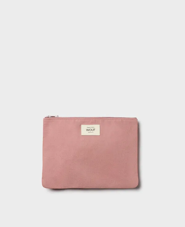 Pochette en coton bio | rose "sunrise pouch", Wouf