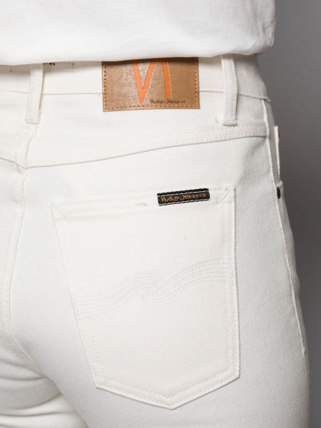 Jean mom blanc en coton recyclé - breezy britt recycled white, Nudie Jeans, photo 2