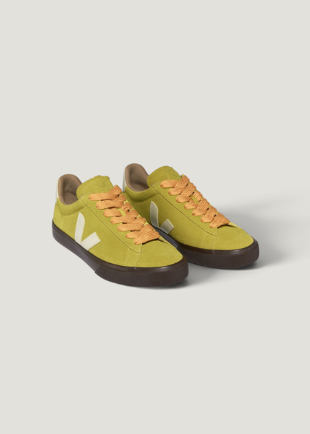 Sneaker aus Wildleder und chromfreiem Leder | Gelb "campo bold suede liquor pierre", Veja, Foto 2