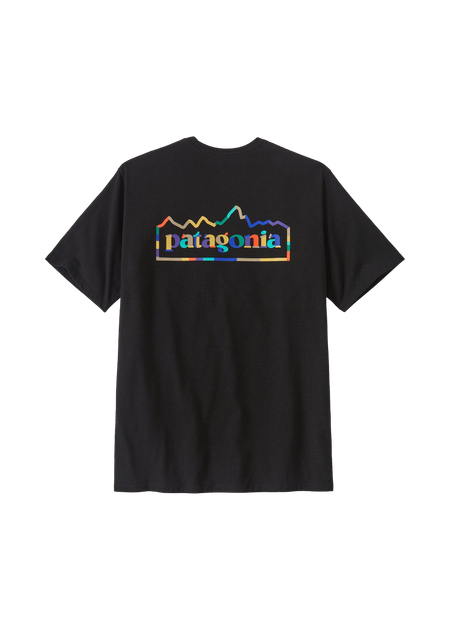 T-shirt imprimé en matières recyclées | noir "unity fitz responsibili-tee ink black"