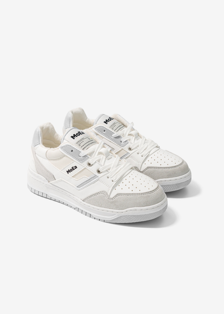 Baskets vegan en matière végétale | gris "gen2 corn white & grey" - Moea