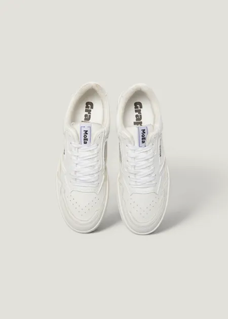 Baskets vegan en matière végétale | blanc "gen 1 corn full white", Moea, photo 3