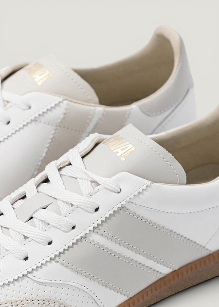 Baskets en cuir certifié | blanc "pulse - pure whisper" - Caval