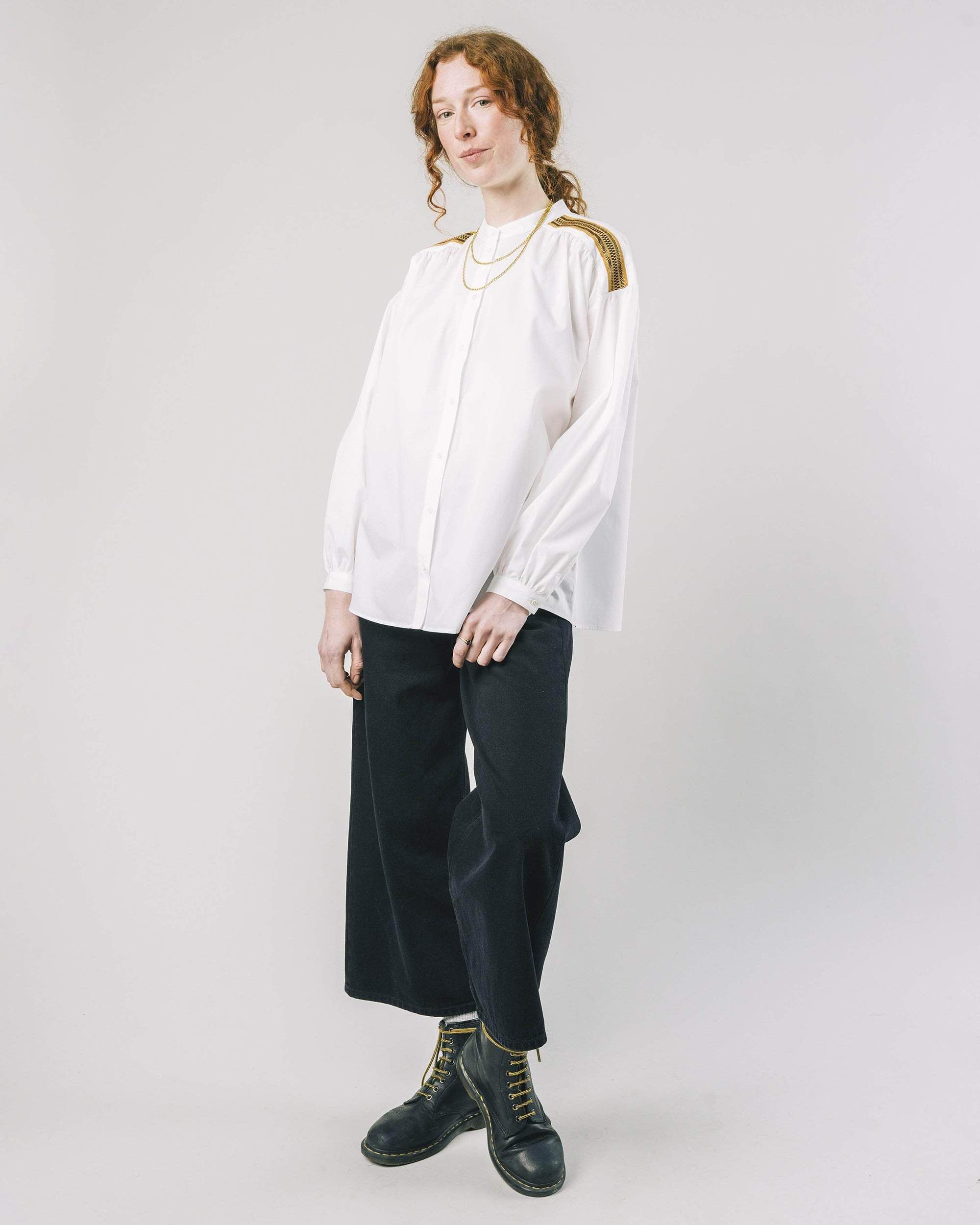 Weiße Bluse aus Bio-Baumwolle - ribbon boho offwhite, Brava Fabrics, Foto 5