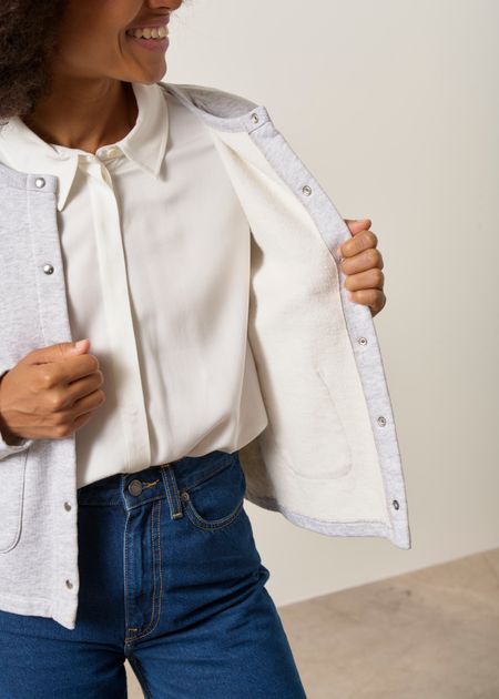 Gilet en coton bio | gris chiné - WeDressFair