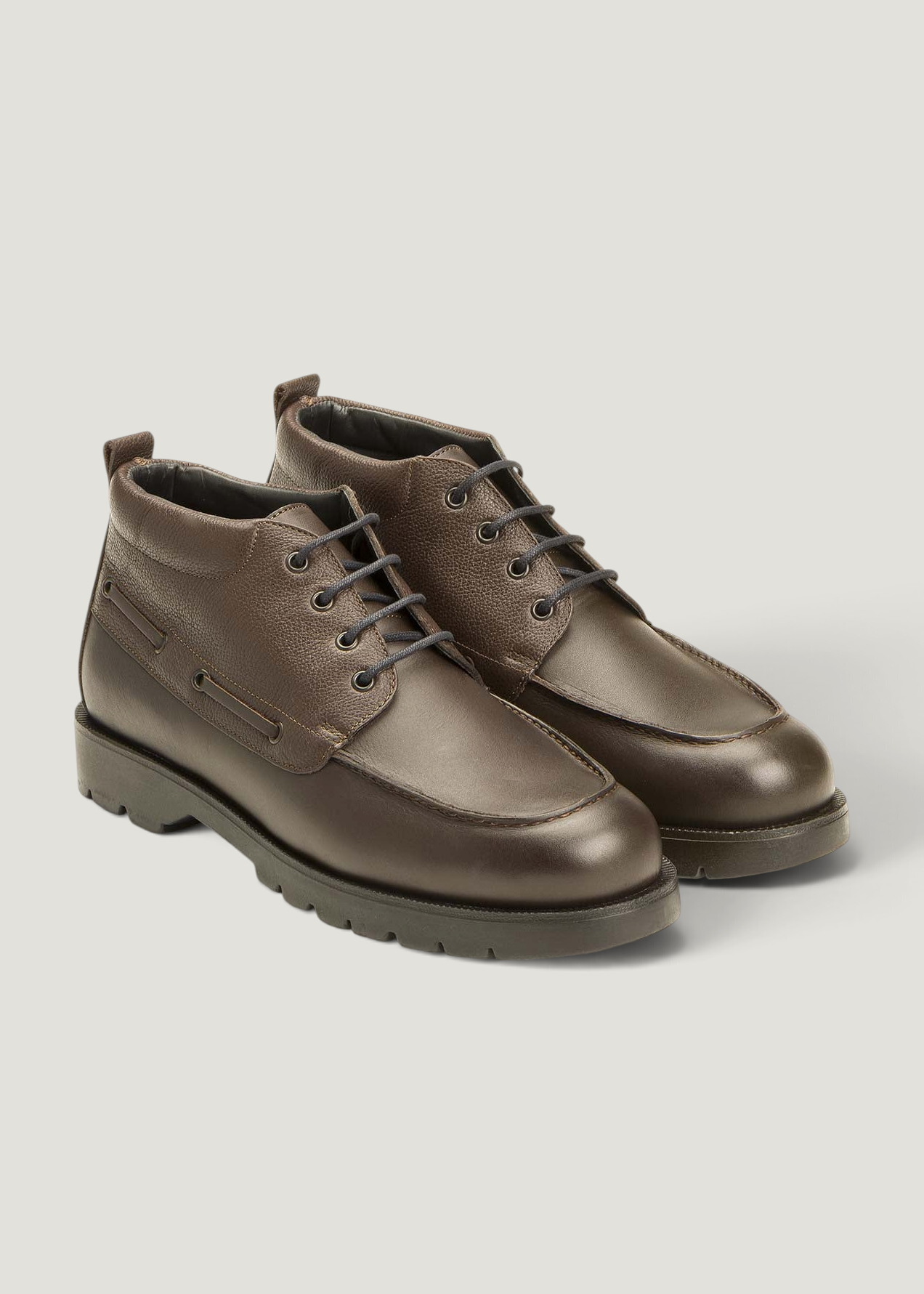 Bottines made in france en cuir certifié | marron "matelot", Kleman, photo 1