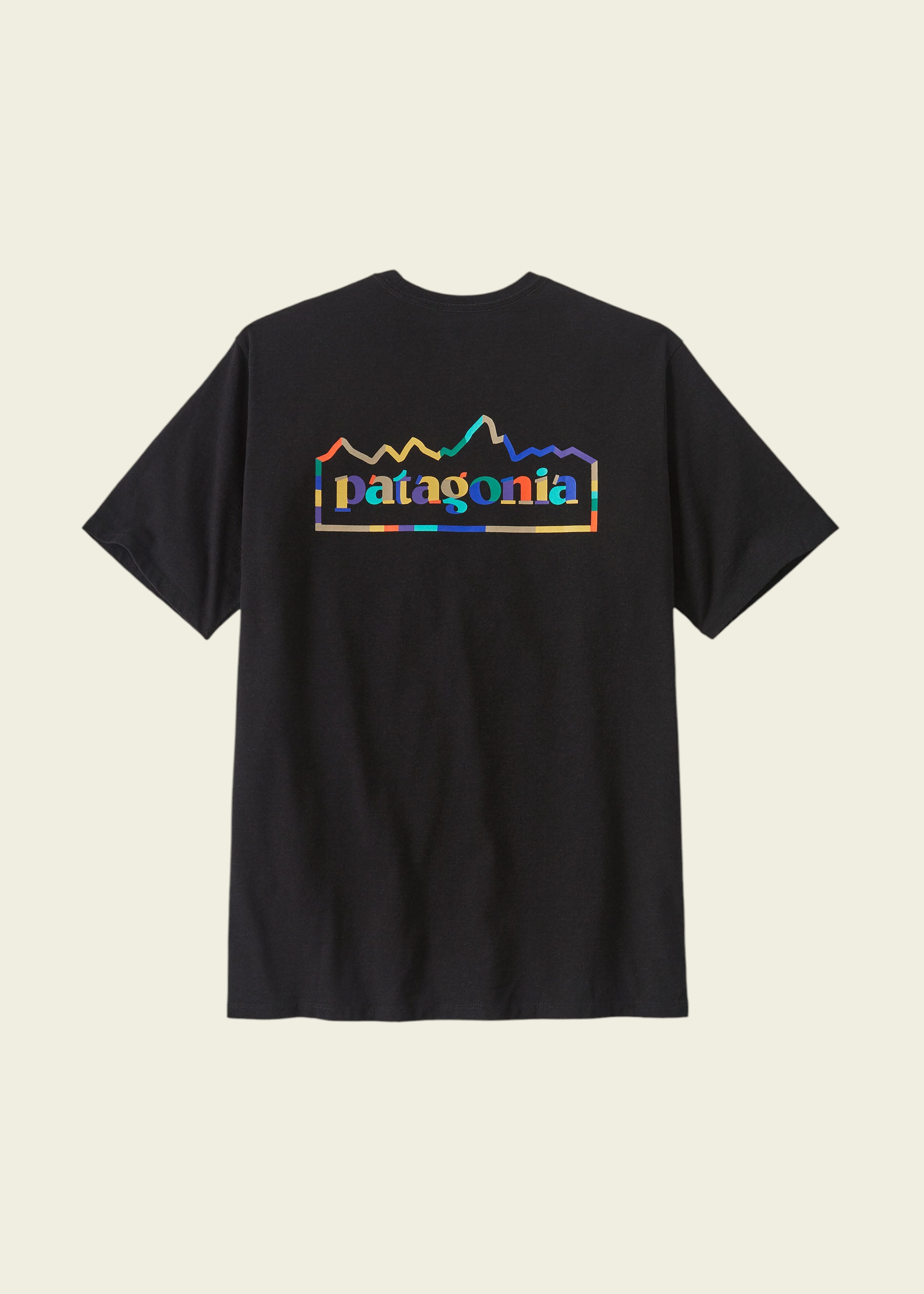 T-shirt imprimé en matières recyclées | noir "unity fitz responsibili-tee ink black", Patagonia, photo 1