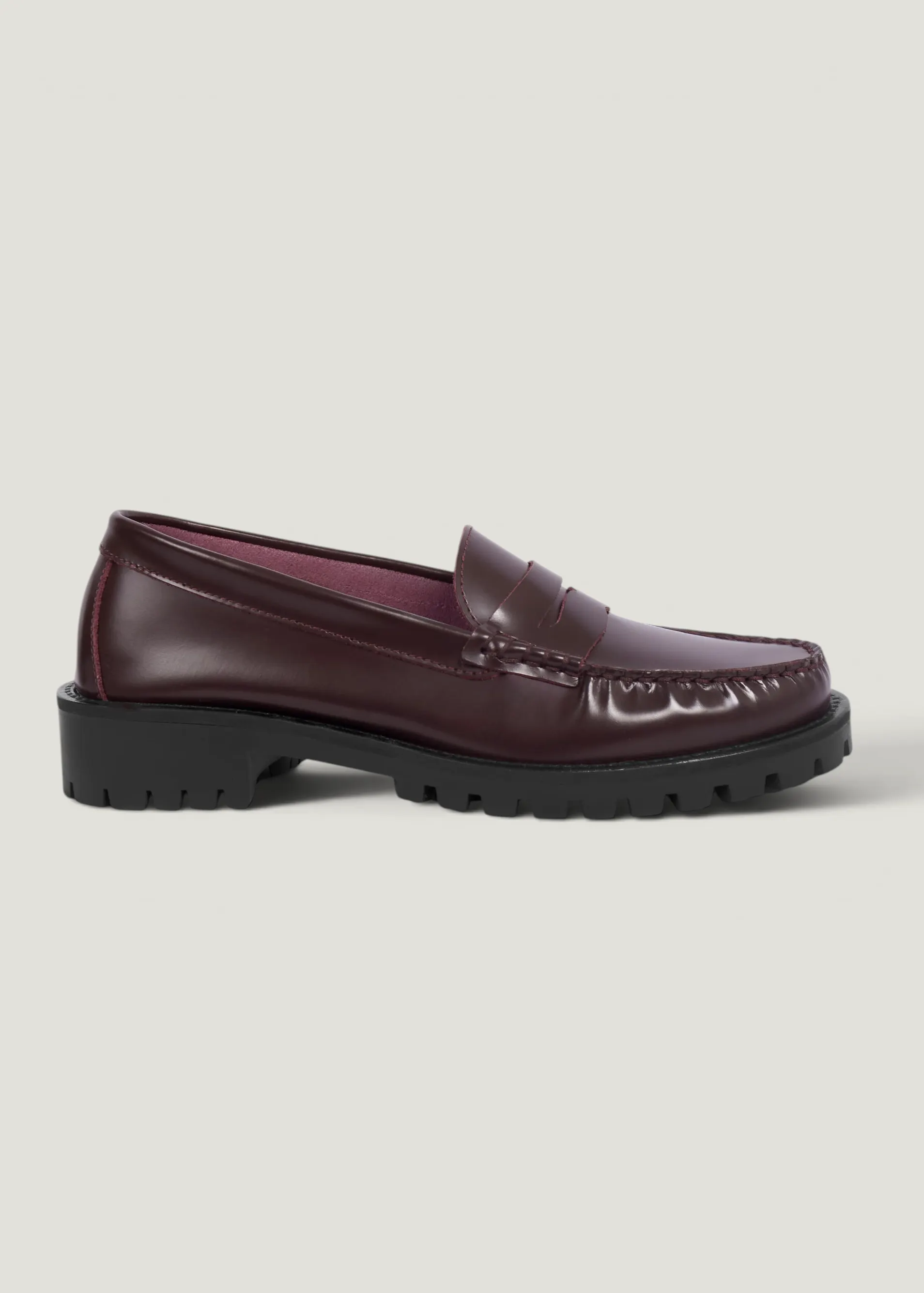 Mocassin en cuir vernis certifié | bordeaux "iris", Jules & Jenn, photo 1