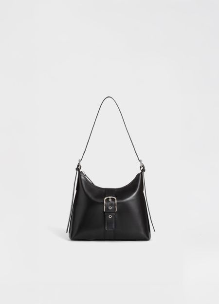 Sac à main en cuir certifié | black "palmi"