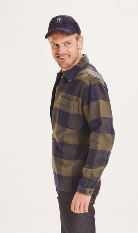 Veste en flanelle à carreaux en coton bio - pine forrest night, Knowledge Cotton Apparel, photo 3