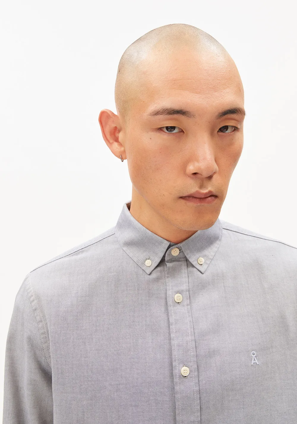Chemise en coton bio | bleu "Quaasa longsleeve shirt tinted navy - tinted-navy", Armedangels, photo 2