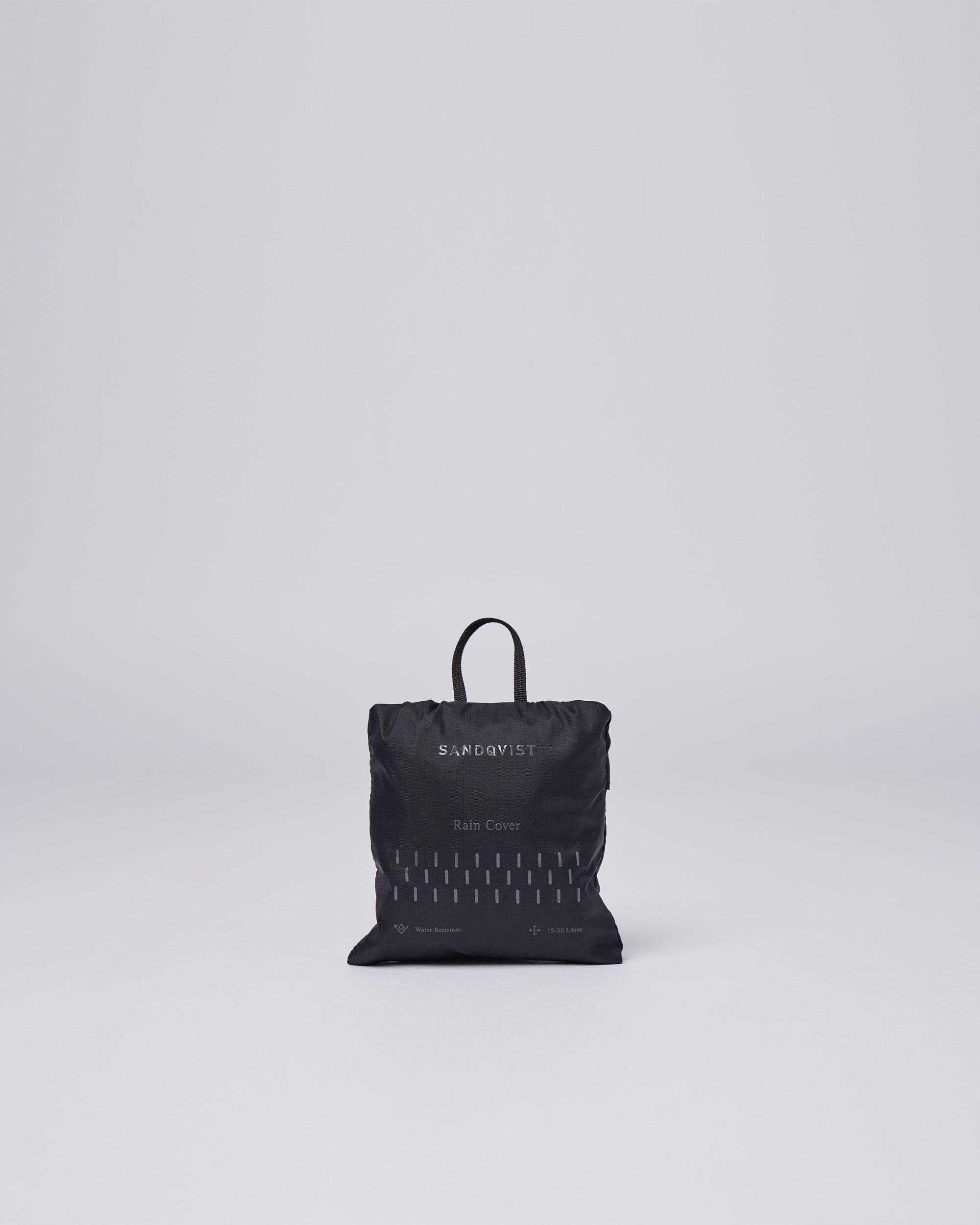 Housse imperméable pour sac en recyclé | noir "bergen black", Sandqvist, photo 3
