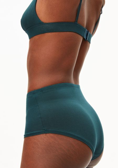 Culotte taille haute en modal | Birtaa high waist brief - teal stone - Armedangels