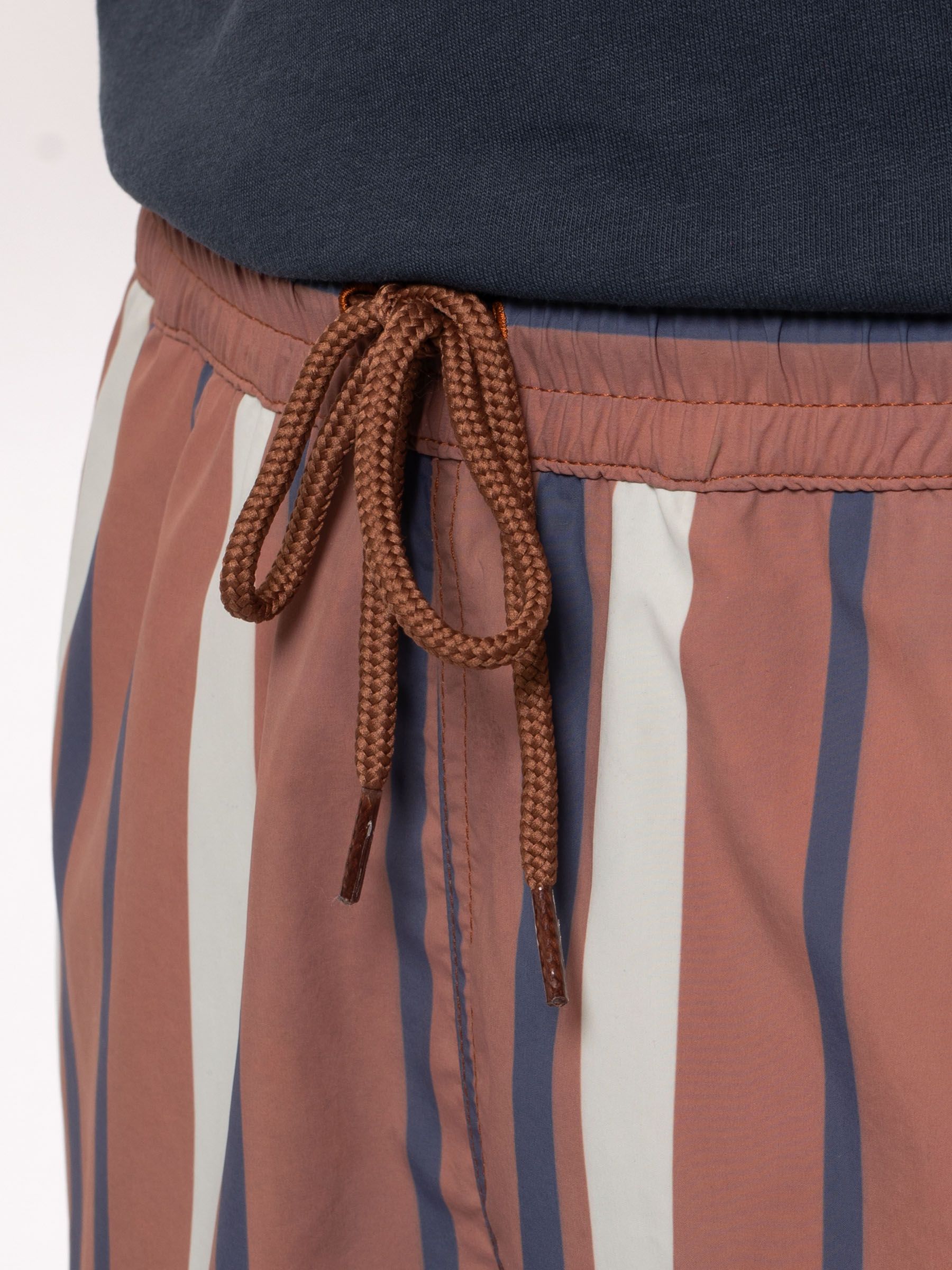 Short de bain en recyclé | rayé multicolore  "swim trunks camping multi", Nudie Jeans, photo 2