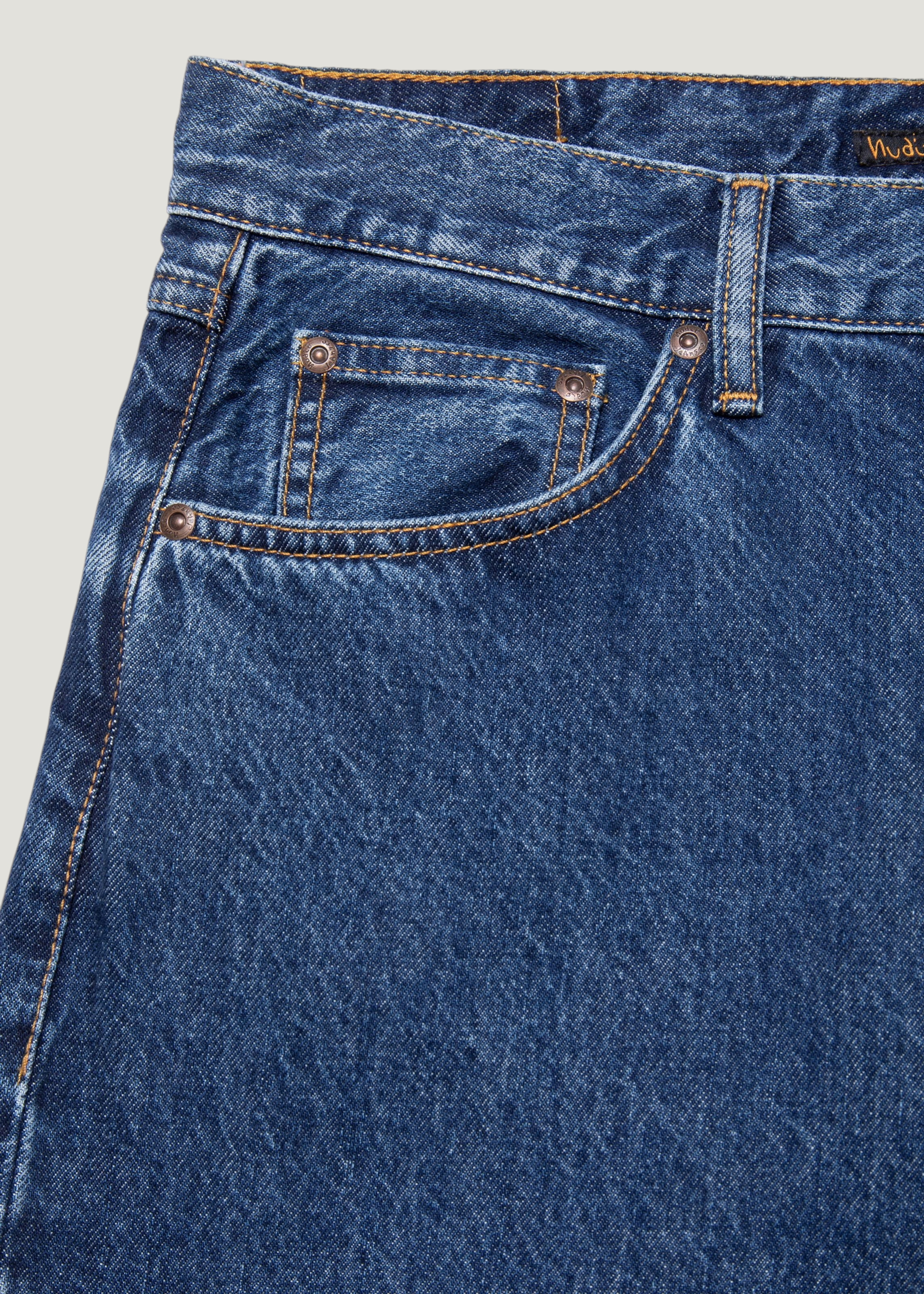 Jean droit large en coton bio | bleu "tuff tony evening jazz", Nudie Jeans, photo 6