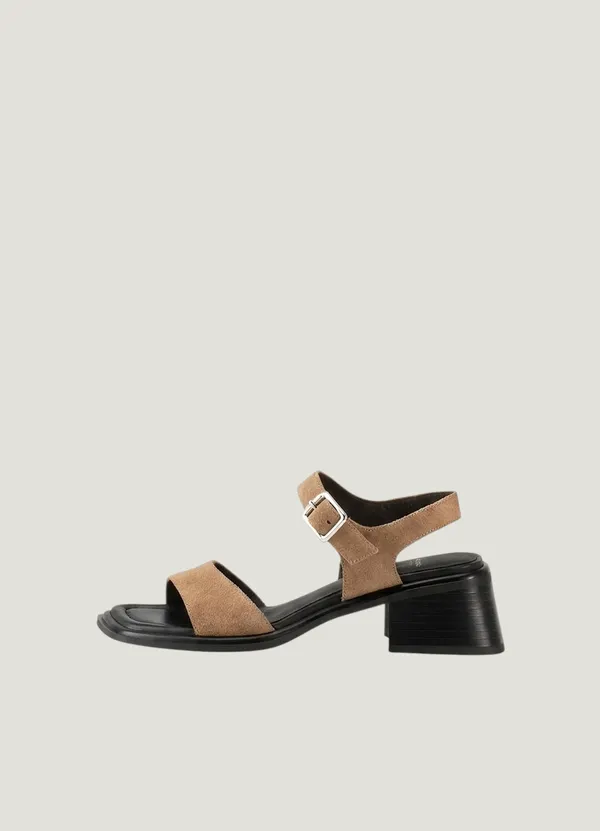Sandales à talons allure en cuir certifié | marron "ines dk sand", Vagabond