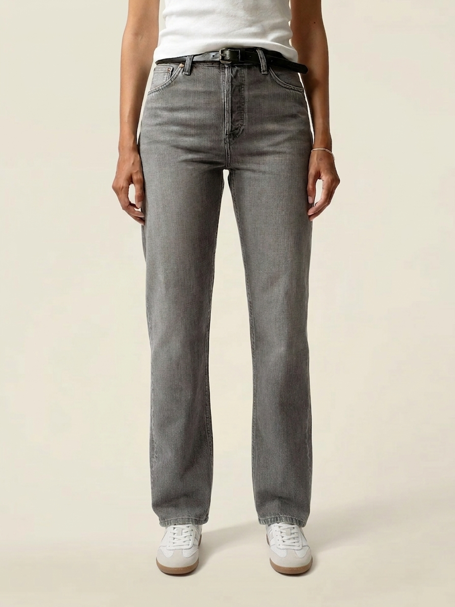 Gerade Jeans aus Bio-Baumwolle | Grau "lofty lo - foggy-grey", Nudie Jeans, Foto 1