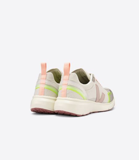 Sportsneaker aus recyceltem Material | beige und gelb "condor 2 alveomesh natural babe jaune fluo", Veja, Foto 3