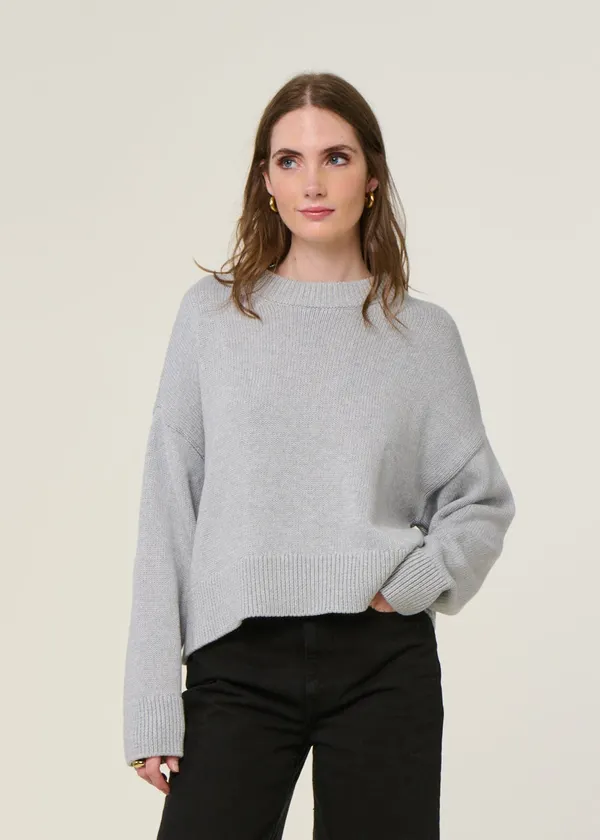 Pull en coton bio | gris "yagmur - light grey", Jan'n June