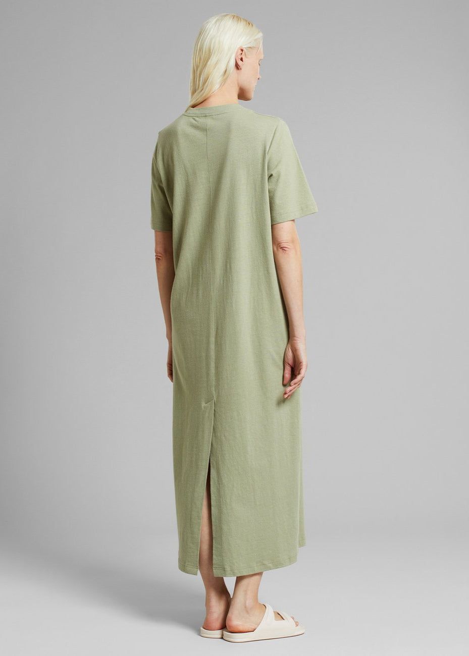 Robe en coton bio et chanvre | vert "dress lammhult hemp tea green", Dedicated, photo 2