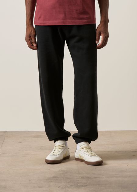 Pantalon molletonné en coton bio | noir - WeDressFair