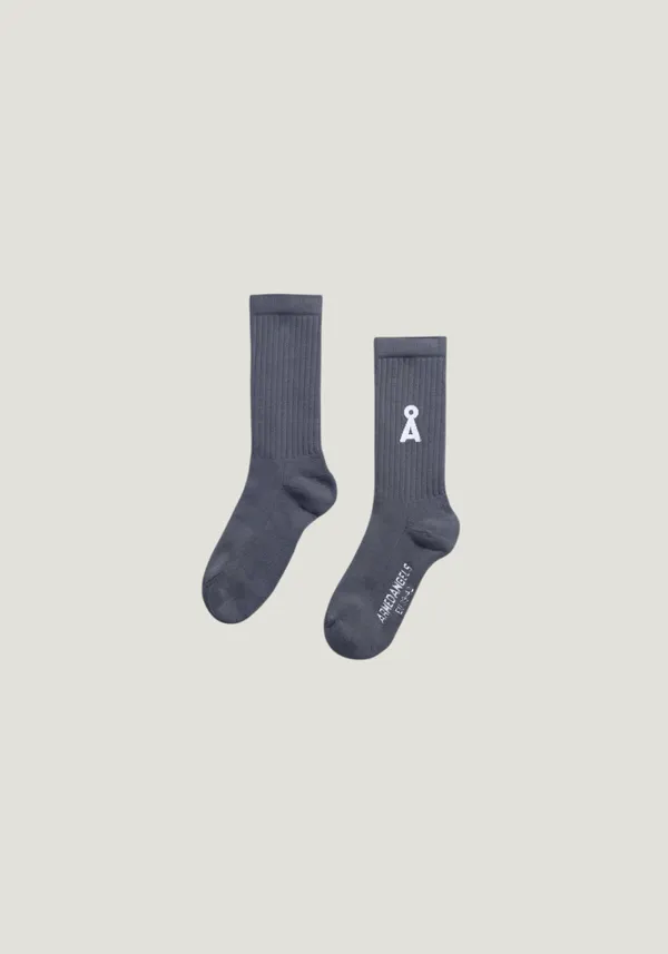 Chaussettes en coton biologique | gris "Saamus bold socks w | moonshadow - moonshadow", Armedangels
