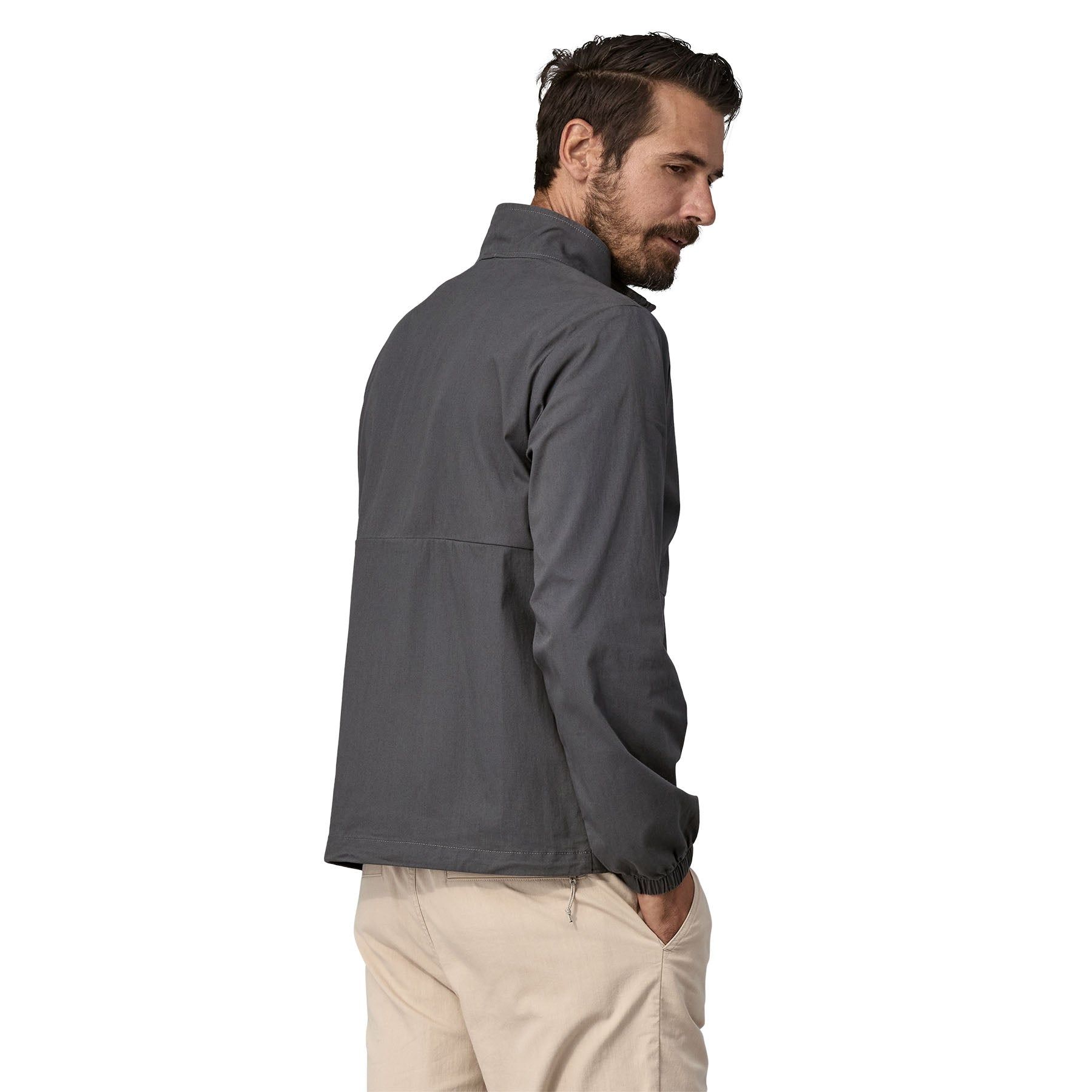 Windjacke aus Bio-Baumwolle und recyceltem Nylon | Grau "nomader jkt - forge grey", Patagonia, Foto 2