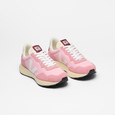 Baskets en mesh recyclé | rose "paulistana - guimauve white" - Veja