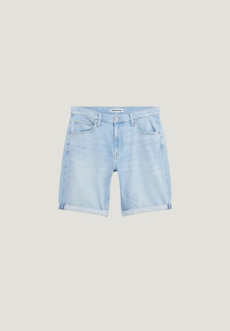 Short denim ajusté en coton bio et chanvre | bleu clair "Naailo denim short - tethys", Armedangels, photo 6