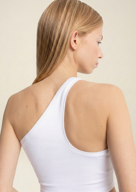 Top en coton bio | blanc "mathilda" - Kings of Indigo