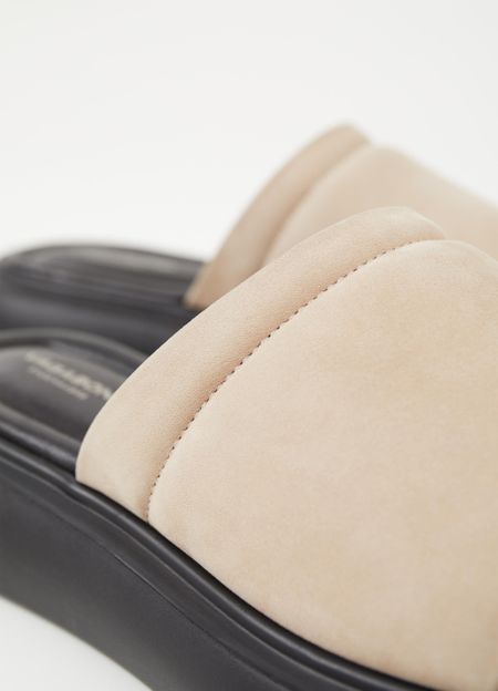 Mules en cuir certifié | beige "blenda sand", Vagabond, photo 5