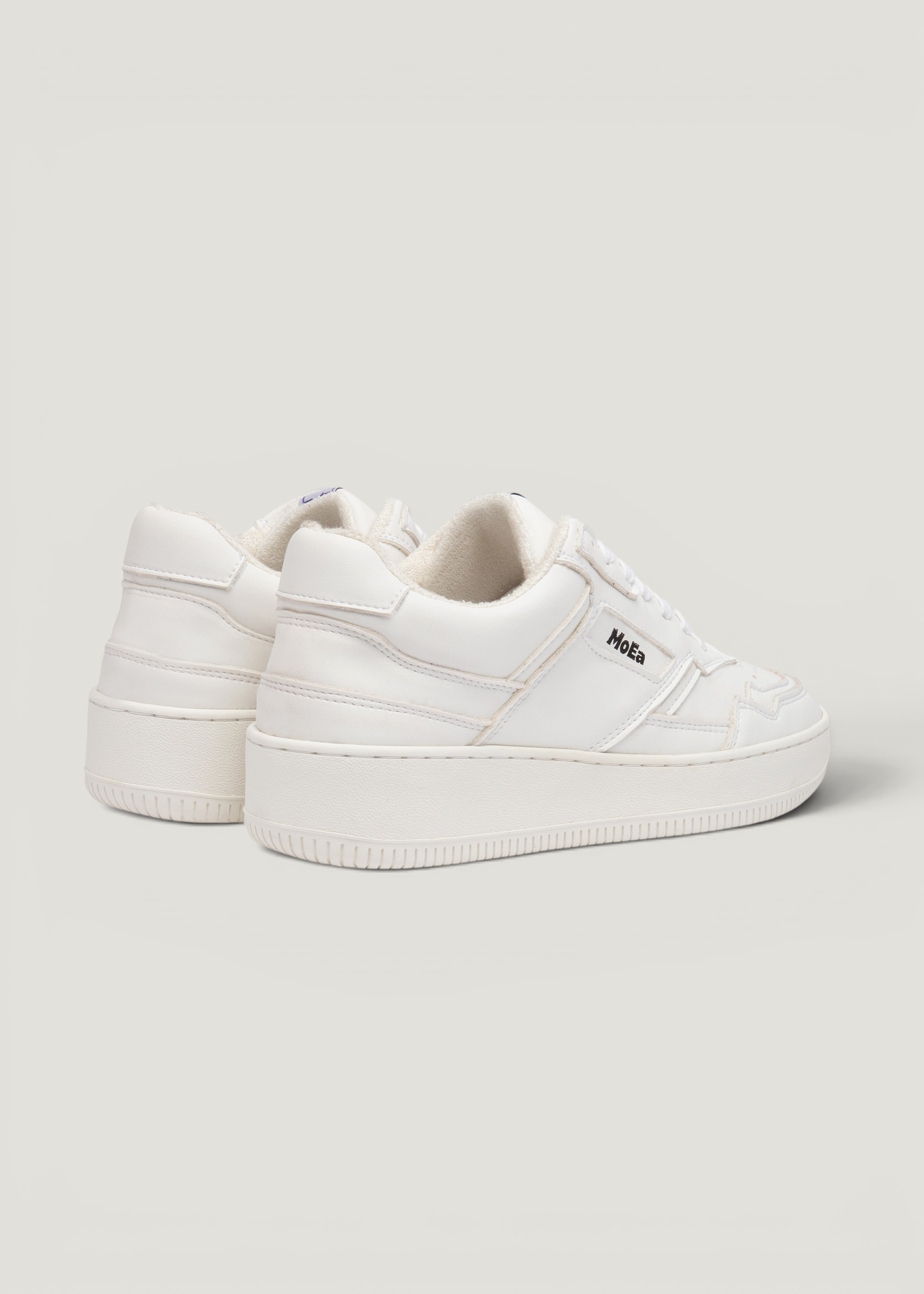 Baskets vegan en matière végétale | blanc "gen 1 corn full white", Moea, photo 2