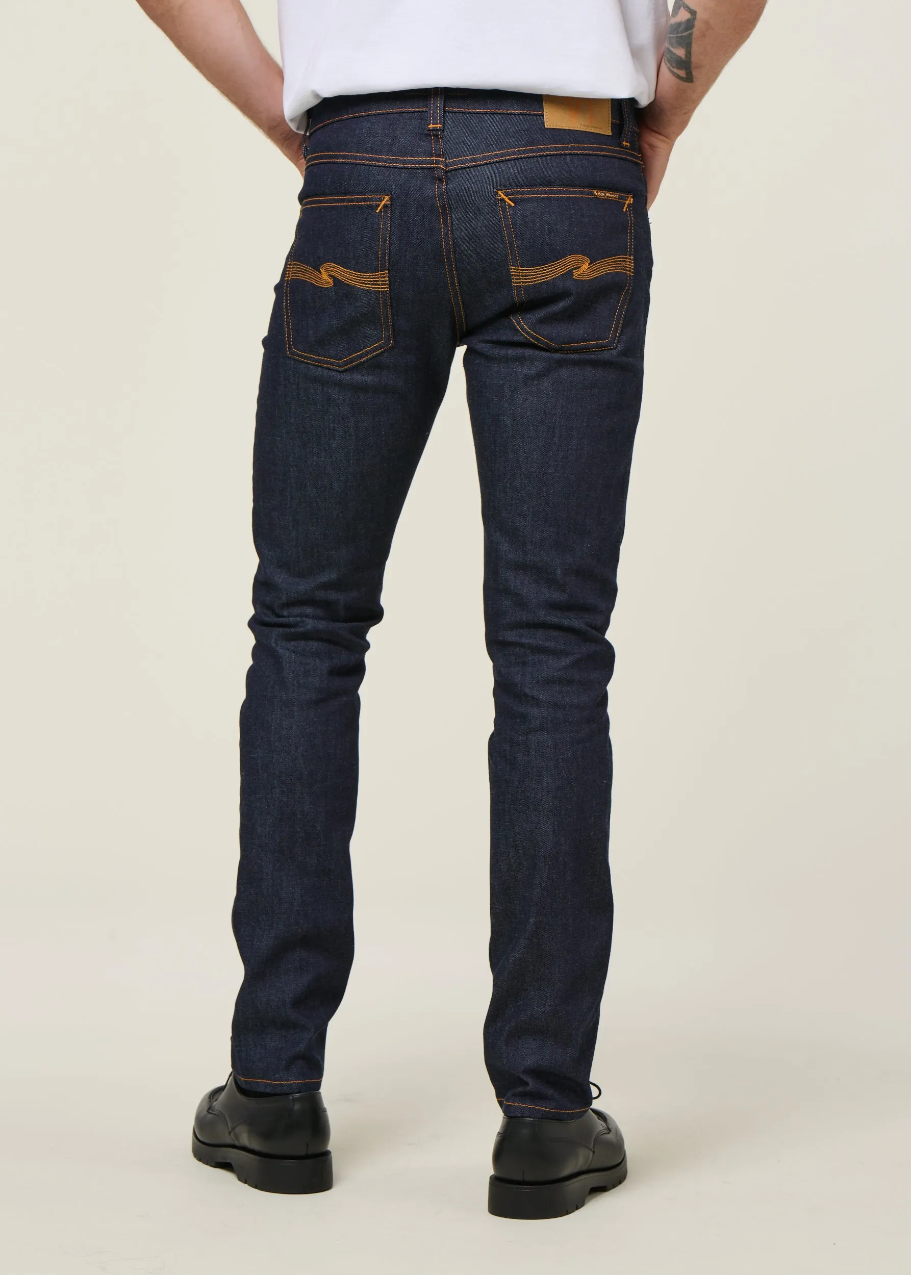 Jean slim en coton bio | brut "lean dean dry 16 dips", Nudie Jeans, photo 3