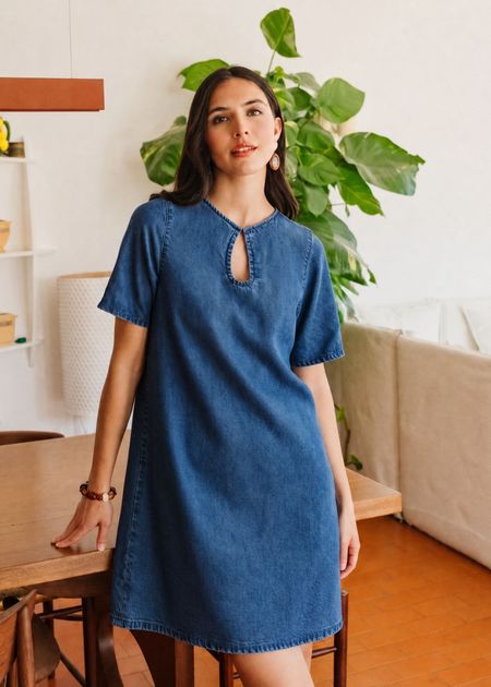 Robe Georgia en tencel | denim