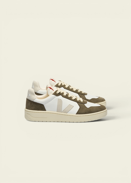 Baskets en cuir | V-82 - white_natural_kaki - Veja