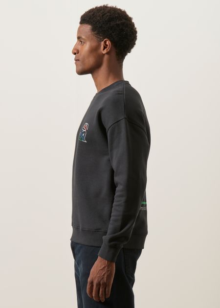 Sweat imprimé en coton bio | noir "Couple - carbon", Bask in the Sun, photo 5