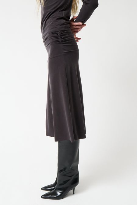Rock aus Lyocell und Sorona | Anthrazit "Galena skirt", AMT Studio, Foto 3