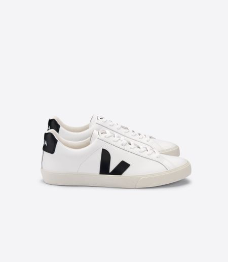 Baskets en cuir certifié | blanc et noir "esplar leather extra white black" - Veja