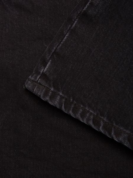 Short en jean de coton bio | noir "maeve denim shorts smooth black", Nudie Jeans, photo 5