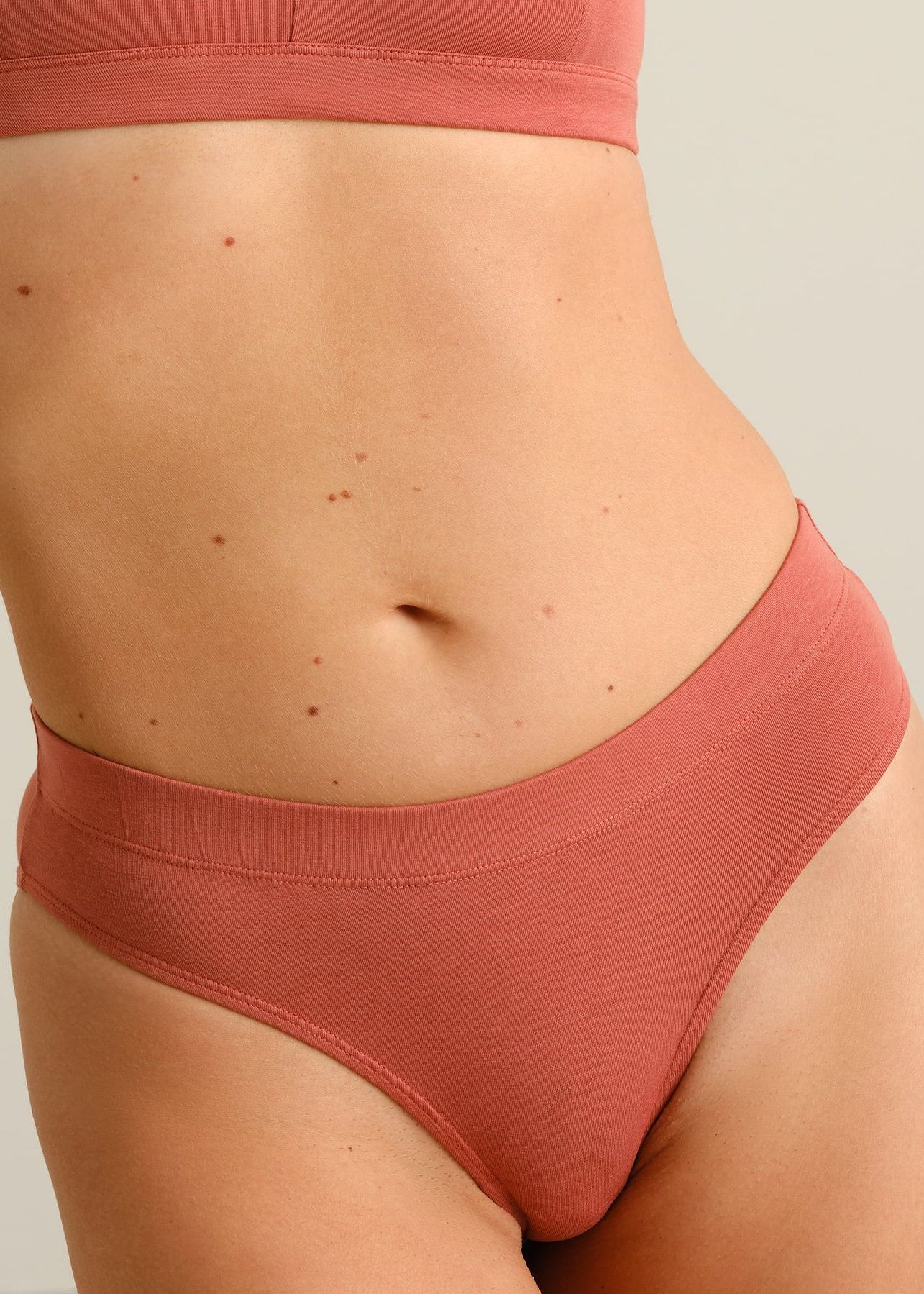 Culotte en coton bio et tencel | orange "Briefs ramsele terracotta red - aragon", Dedicated, photo 1