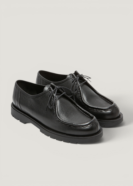 Derbies made in france en cuir grainé tannage végétal | noir "padror g vgt noir" - Kleman