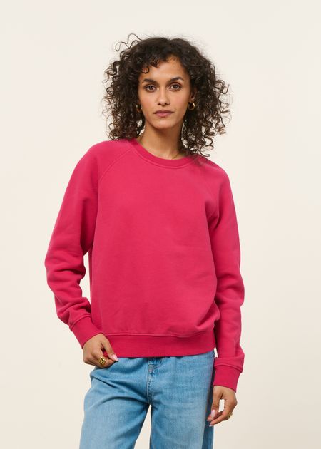 Sweat en coton bio | fuchsia, WeDressFair, photo 6