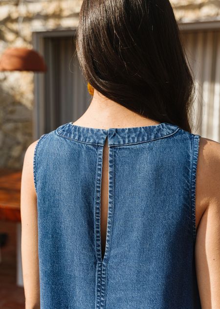 Robe Éléanore en tencel | denim - Bonjour Demain par WeDressFair