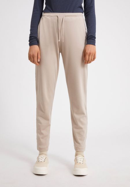 Pantalon de jogging beige en tencel et coton bio - kaaia light desert