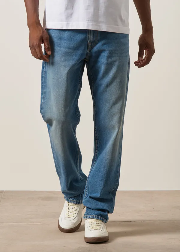 Jean droit en coton bio | bleu "gritty jackson day dreamer", Nudie Jeans