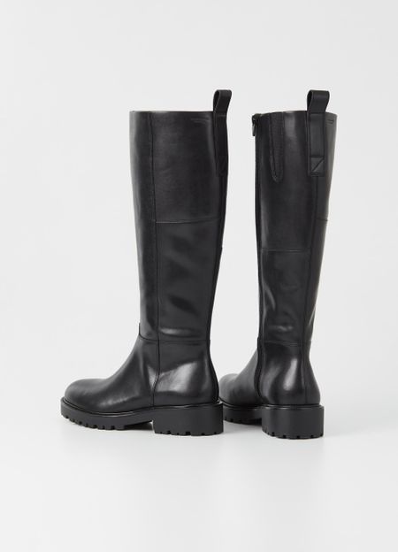 Bottes hautes en cuir certifié | noir "kenova black", Vagabond, photo 4