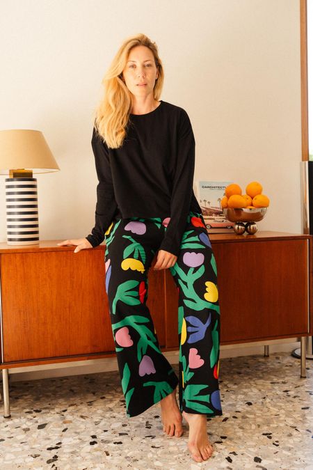 Langarm-Pyjama Bio-Baumwolle | Tulipia Schwarz, We Are Jolies