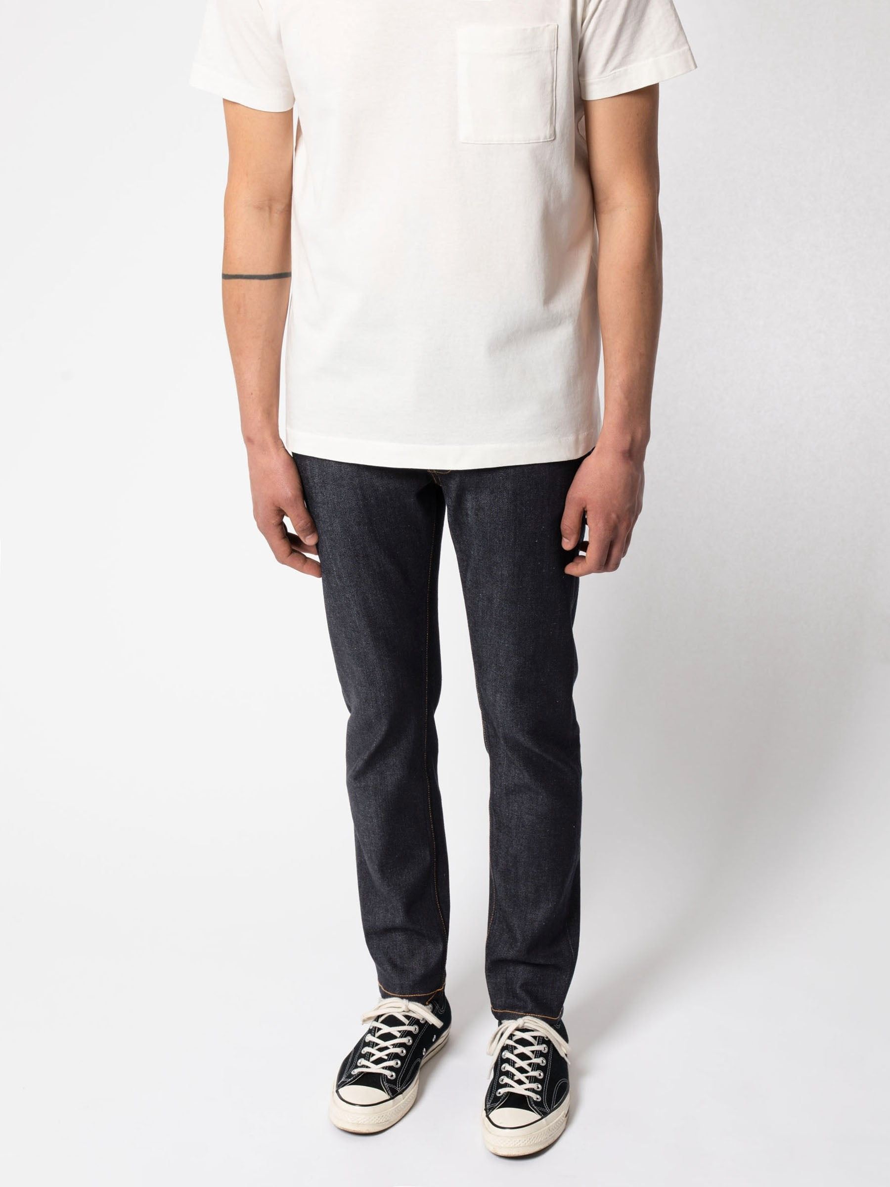 Jean slim indigo brut en coton bio - lean dean dry indigofera, Nudie Jeans, photo 4