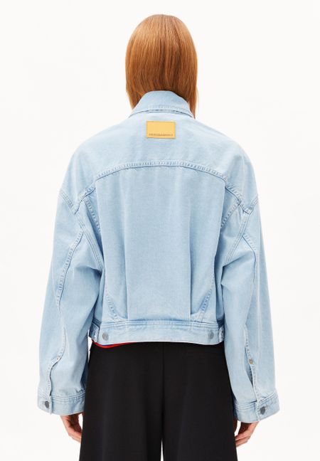 Veste denim en coton bio | bleu "paasithe denim jacket - barrea" - Armedangels